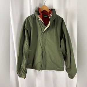 LL Bean OBCY9 3in1 Jacket Coat L Wind/Water Proof Breathable Hooded Size Large